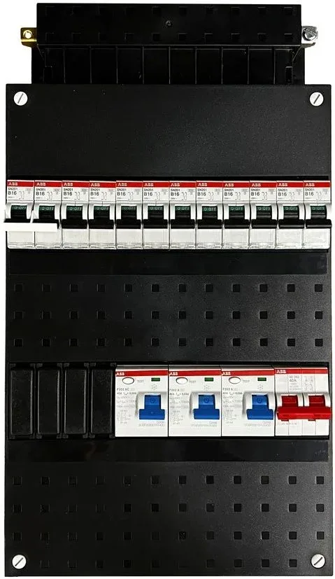 ABB groepenkast 10 groepen met fornuisgroep, 1-fase