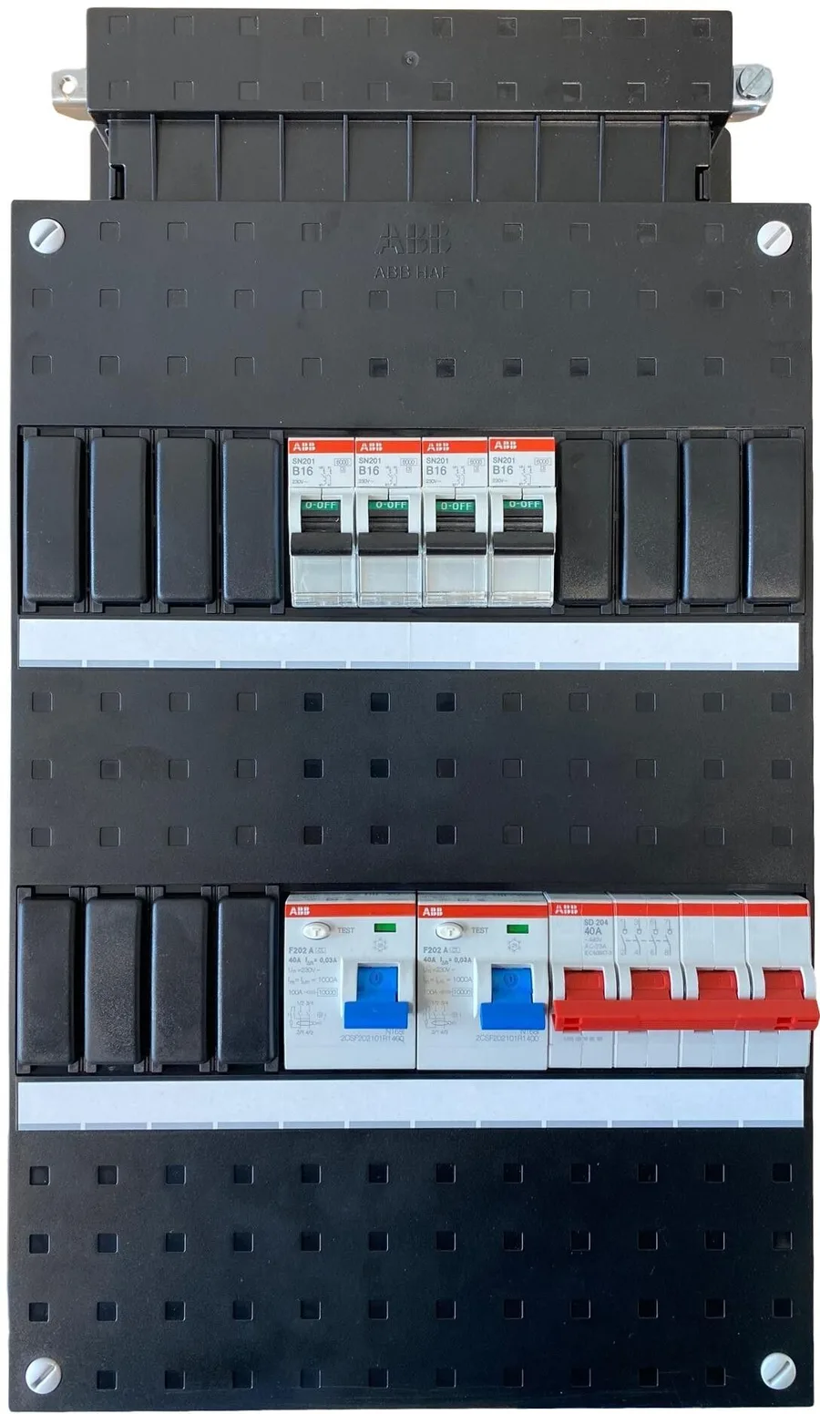 ABB groepenkast 4 groepen, 3-fase